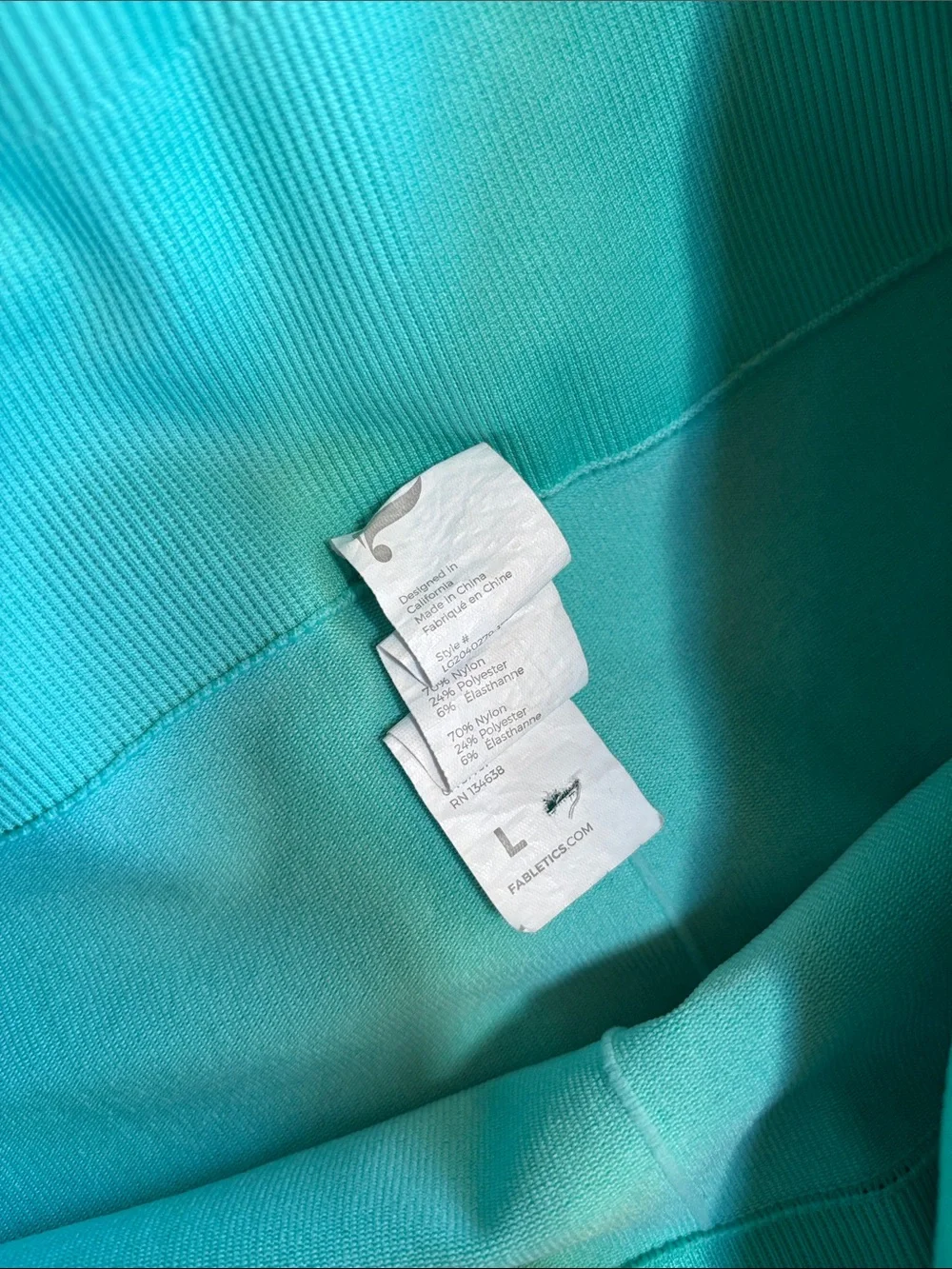 Fabletics Teal High-Waist Leggings